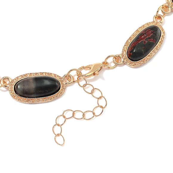 Picasso Jasper 70.00 ctw Necklace 18-20 Inches - Picture 5 of 6